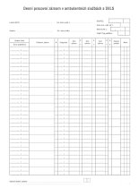 Denní prac.záznam v amb.službách