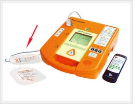 Defibr.elektrody trenažeru ERT, pár